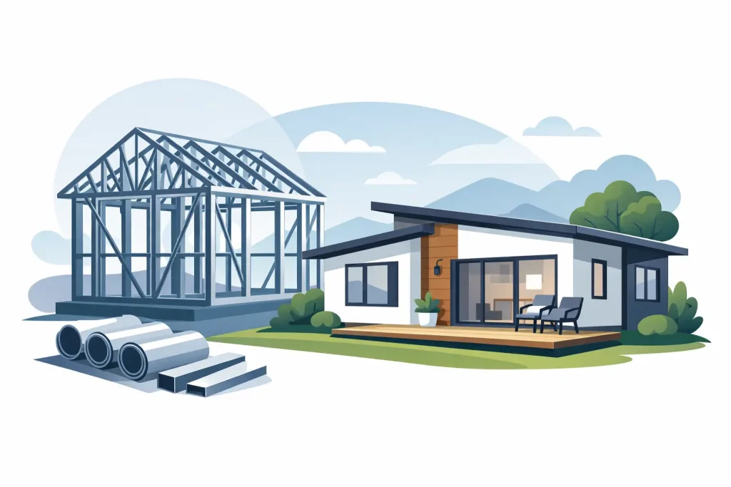 Casas prefabricadas con acero galvanizado