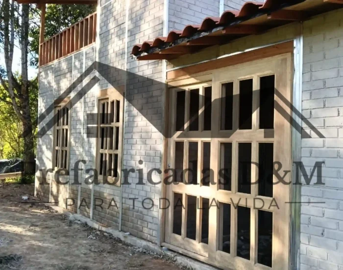 casa prefabricada obra gris